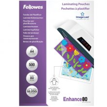 Fellowes Imagelast Pack de 500 Fundas para Plastificar - Formato A4 - Efecto Brillo - 80 micras - Flechas Indicadoras de Direccion - Transparente Fellowes Imagelast Pack de 500 Fundas para Plastificar - Formato A4 - Efecto Brillo - 80 micras - Flechas Indicadoras de Direccion - Transparente