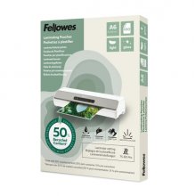 Fellowes Pack de 100 Fundas para Plastificar - Formato A6 - 80 micras - Efecto Brillo - Fabricado con 50% Material Reciclado - Transparente Fellowes Pack de 100 Fundas para Plastificar - Formato A6 - 80 micras - Efecto Brillo - Fabricado con 50% Material Reciclado - Transparente