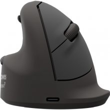 Fellowes Breyta Plus Raton Inalambrico Ergonomico Vertical 2400ppp - TamaÃ±o Mediano - BluetoothÂ®, Dongle USB y Conexion por Cable - Certificado por FIRA - Uso Zurdo - Color Negro