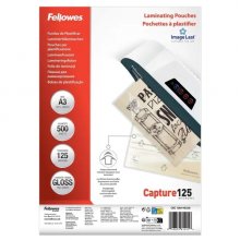 Fellowes Imagelast Pack de 500 Fundas para Plastificar - Formato A3 - Efecto Brillo - 125 micras - Flechas Indicadoras de Direccion - Transparente Fellowes Imagelast Pack de 500 Fundas para Plastificar - Formato A3 - Efecto Brillo - 125 micras - Flechas Indicadoras de Direccion - Transparente