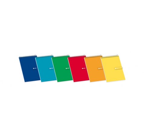 Enri Bloc de Notas Espiral Tapa Blanda 12º 4x4 - Hojas Cuadriculadas - Tamaño Compacto - Ideal para Apuntes y Dibujos (10 uds)