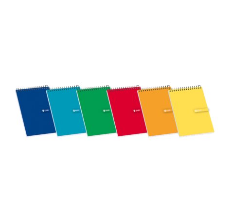 Enri Bloc de Notas Espiral Tapa Blanda 16º 4x4 - Hojas Cuadriculadas - Tamaño Compacto - Ideal para Apuntes y Dibujos (10 uds)
