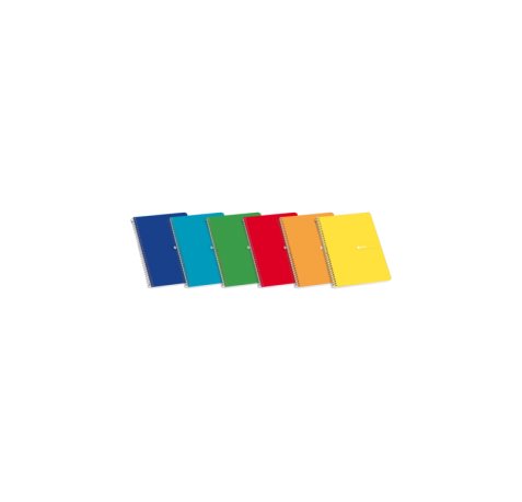 Enri Cuaderno Espiral Tapa Blanda 16º 4x4 80 Hojas - Tamaño Compacto - Papel de Alta Calidad - Ideal para Tomar Notas y Apuntes - Colores Surtidos (10 uds)