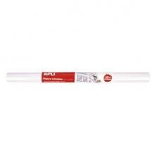 Apli Pizarra Blanca Adhesiva en Rollo 500x450 - Facil de Cortar y Pegar - Ideal para Presentaciones y Notas - Color Blanco