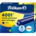 Pelikan Caja de 6 Cartuchos 4001 TP/6 - Tinta de Alta Calidad - Compatible con Plumas Estilograficas - Color Azul Real