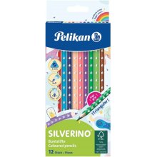 Pelikan Caja de 12 Lapices de Colores Triangulares Finos - Mina Antirotura - FSC