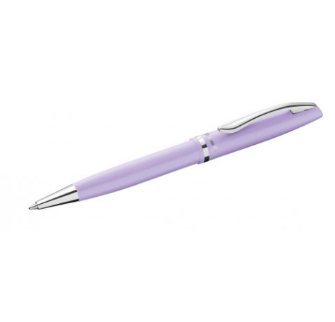 Pelikan Jazz Pastel Boligrafo con Mecanismo de Giro - Punta Mediana - Cuerpo Lacado - Recargable - Color Lavanda Pastel