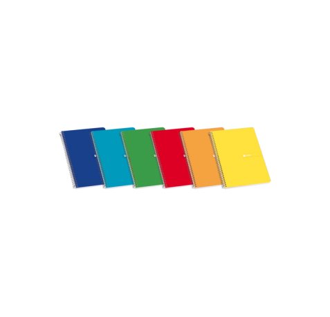 Enri 4º Tapa Dura Cuaderno Espiral Pauta 3 con Margen - 80 Hojas - Diseño Surtido - Resistente Tapa Dura - Pauta 3 con Margen - Espiral de Alta Calidad (5 uds)