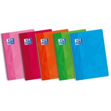 Oxford School Classic 4º Cuaderno Espiral Tapa Blanda Liso - 80 Hojas - Colores Surtidos (5 uds)
