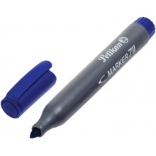 Pelikan 711F Rotulador Permanente - Punta de Fibra Redonda Gruesa - Secado Rapido - Resistente al Agua - Color Azul (10 uds)