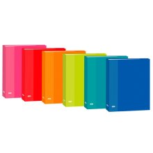Elba Color Life Carpeta de Anillas Folio Lomo 40mm 2Dx25 - Organiza tus Documentos con Estilo - Tamaño Folio - Anillas de 40mm - Colores Surtidos (12 uds)