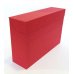 Elba Caja de Transferencia Resistente 39.6x25.4cm - Tapa con Cierre de Seguridad - Asa Ergonomica - Color Rojo Intenso