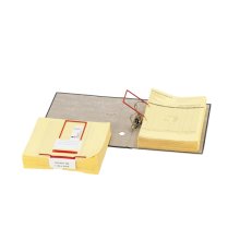Elba Encuadernadores Data-Clip Plastico con Alambre Interior - Facil de Usar - Resistente - Color Rojo (10 uds)