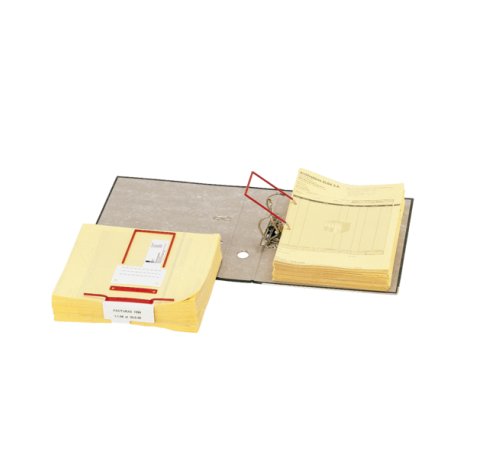 Elba Encuadernadores Data-Clip Plastico con Alambre Interior - Facil de Usar - Resistente - Color Rojo (10 uds)