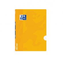 Oxford School Classic Openflex A5+ Libreta Grapada - Tapa de Plastico Resistente - 1 Linea con Margen - 48 Hojas de Papel de Alta Calidad - Color Lima (10 uds)