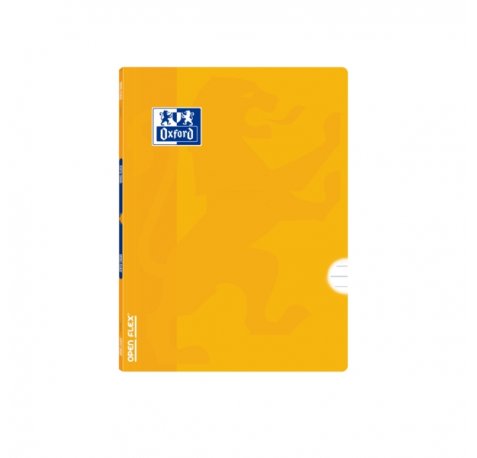 Oxford School Classic Openflex A5+ Libreta Grapada - Tapa de Plastico Resistente - 1 Linea con Margen - 48 Hojas de Papel de Alta Calidad - Color Lima (10 uds)