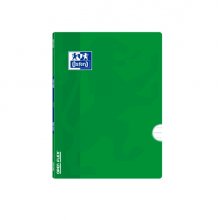 Oxford School Classic Openflex A5+ Libreta Grapada - Tapa de Plastico Resistente - 1 Linea con Margen - 48 Hojas - Color Verde (10 uds)