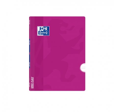 Oxford School Classic Openflex A5+ Libreta Grapada - Tapa de Plastico Resistente - Pauta 3.5 con Margen - 48 Hojas - Color Lila (10 uds)