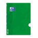 Oxford School Classic Openflex A4 - Tapa de Plastico Resistente - Libreta Grapada 4x4 con Margen - 48 Hojas de Papel de Alta Calidad - Color Verde (10 uds)