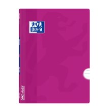 Oxford School Classic Openflex A4 Libreta Grapada - Tapa de Plastico Resistente - 1 Linea con Margen - 48 Hojas de Papel Lila - Ideal para Estudiantes (10 uds)
