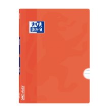 Oxford School Classic Openflex A4 - Tapa de Plastico Resistente - Libreta Grapada con Pauta 3.5 y Margen - 48 Hojas - Color Naranja (10 uds)