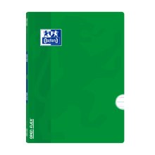 Oxford School Classic Openflex A4 - Tapa de Plastico Resistente - Libreta Grapada con Pauta 3.5 y Margen - 48 Hojas de Papel Verde de Alta Calidad (10 uds)