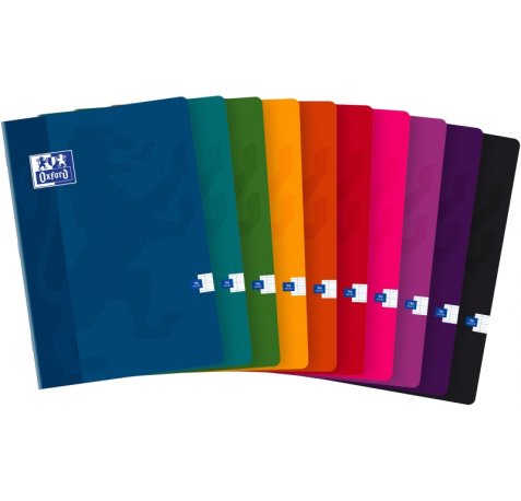 Oxford Libreta Grapada Tapa Blanda Classic A4 Seyes con Margen - Papel de Alta Calidad - Cuadriculado Seyes - TamaÃ±o A4 - Ideal para Estudiantes (10 uds)