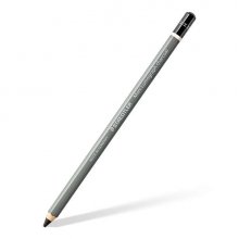 Staedtler Mars Lumograph Charcoal 100C Lapiz de Grafito - Mina H - Alta Proporción de Carbon y Carboncillo - Madera de Bosques Sostenibles (12 uds)