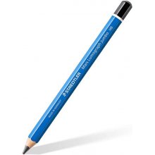 Staedtler Mars Lumograph Jumbo 100J Lapiz de Grafito - Mina HB - Acabados Metalicos - Diametro de Mina 5.3mm Aprox - Alta Resistencia a la Rotura (6 uds)