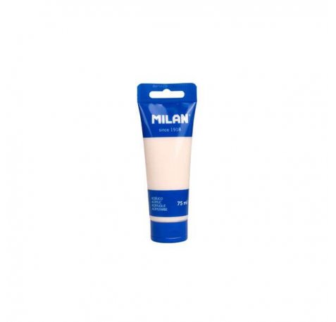 Milan Tubo de Pintura Acrilica 75ml - Pigmentos de Alta Calidad - Mezclable - Color Rosa Palido (6 uds)