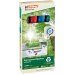 Edding 22 EcoLine Pack de 4 Rotuladores Permanentes - Punta Biselada - Trazo entre 1 y 5mm - 90% de Plastico Reciclado - Colores Surtidos