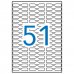 Apli Etiquetas A5 Blancas Joyeria 48.0 x 8.0mm 15 Hojas