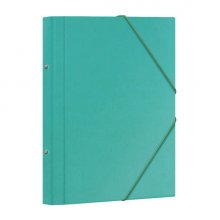 Dohe Carpeta Clasificadora 12 Departamentos - Formato Folio - Carton Plastificado - Cierre con Gomas - Color Verde Claro