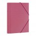 Dohe Carpeta Clasificadora 12 Departamentos - Formato Folio - Carton Plastificado - Cierre con Gomas - Color Rosa