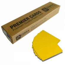 Zebra pack de tarjetas de pvc originales imprimibles amarillas - Zebra pack de tarjetas de pvc originales imprimibles amarillas -