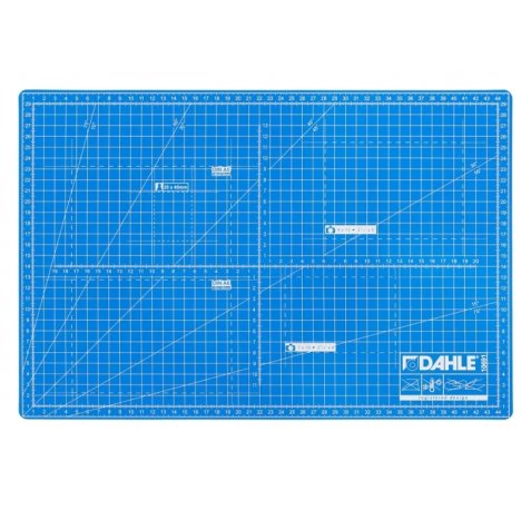 Dahle 10691 Plancha de Corte A3 30x45cm - 5 Capas con Nucleo Resistente al Corte - Lineas de Orientacion - Color Azul