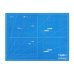 Dahle 10692 Plancha de Corte A2 45x60cm - 5 Capas con Nucleo Resistente al Corte - Lineas de Orientacion - Color Azul