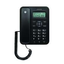 Motorola CT202 Telefono Fijo - Manos Libres - Identificador de Llamadas - Color Negro