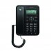 Motorola CT202 Telefono Fijo - Manos Libres - Identificador de Llamadas - Color Negro