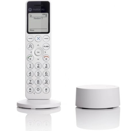 Motorola DOT411  Telefono Inalambrico Dect - Gran Pantalla LCD - Teclado Retroiluminado - Manos Libres