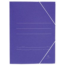 Mariola Carpeta de Carton Sencilla Folio 500gr/m2 - Medidas 34x25x1cm - Cierre con Goma Elastica - Color Azul mate (20 uds)