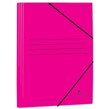 Mariola Carpeta de Carton Estucado con Solapas Folio 500gr/m2 - Medidas 34x25x1cm - Cierre con Goma Elastica - Color Fucsia (20 uds)