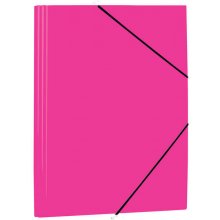 Mariola Carpeta de Polipropileno con Solapas 450 Micras - Formato Folio - Medidas 34x25cm - Cierre con Goma Elastica - Color Fucsia (12 uds)