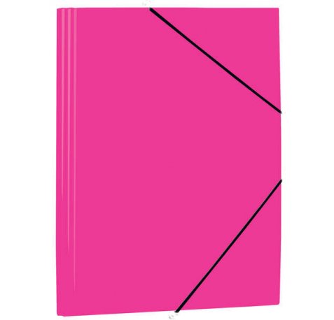 Mariola Carpeta de Polipropileno con Solapas 450 Micras - Formato Folio - Medidas 34x25cm - Cierre con Goma Elastica - Color Fucsia (12 uds)