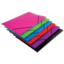 Mariola Carpeta de Polipropileno con Solapas 450 Micras - Formato Folio - Medidas 34x25cm - Cierre con Goma Elastica - Colores Surtidos (12 uds)