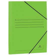 Mariola Carpeta de Carton Estucado con Solapas Folio 500gr/m2 - Medidas 34x25x1cm - Cierre con Goma Elastica - Color Verde (20 uds)