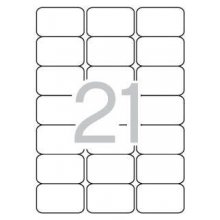 Apli Etiquetas Translucidas Resistentes Intemperie 63.5 x 38.1mm 20 Hojas