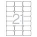 Apli Etiquetas Translucidas Resistentes Intemperie 63.5 x 38.1mm 20 Hojas