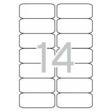 Apli Etiquetas Translucidas Resistentes Intemperie 99.1 x 38.1mm 20 Hojas