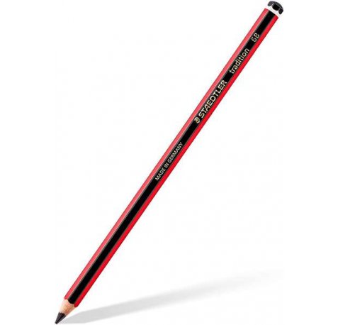 Staedtler Tradition 110 Lapiz de Grafito Hexagonal - Mina 6B - Resistencia a la Rotura - Madera Bosques Sostenible (12 uds)